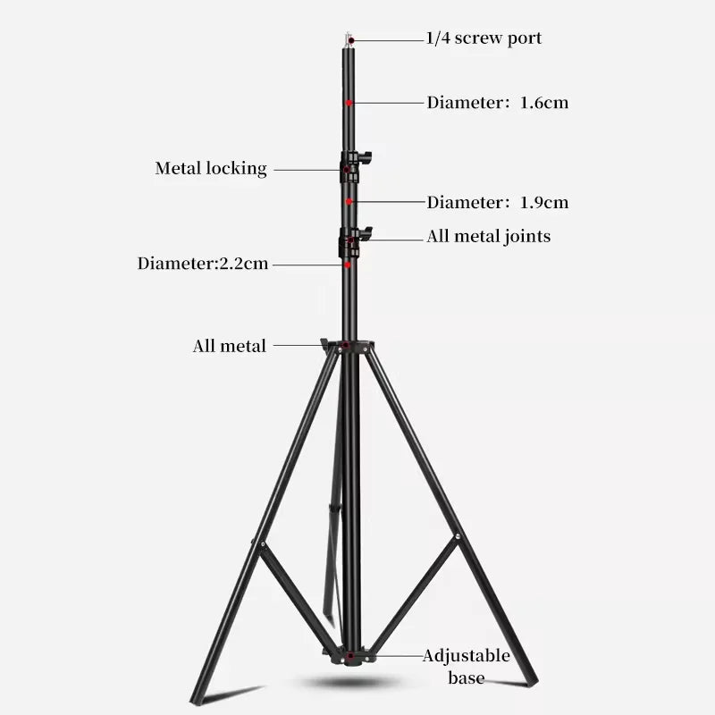 1.6m 2.1m Meta Leg Heavy Duty Light Stands