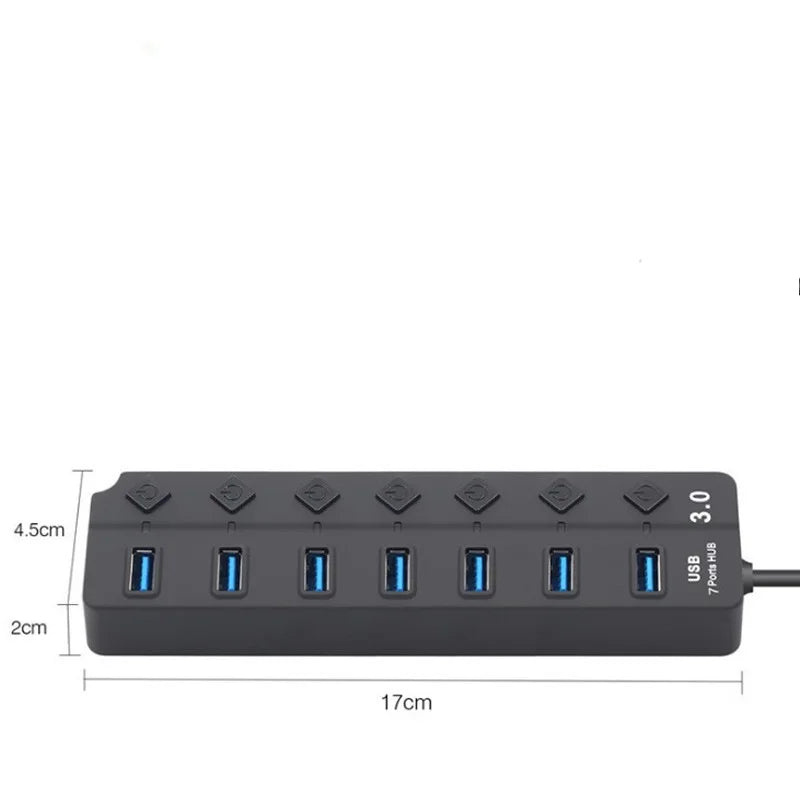 Usb3.0hub One Drags Seven-port Laptop Extender USB3.0
