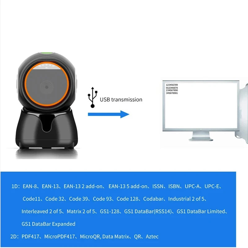 High Speed Desktop Barcode Scanner