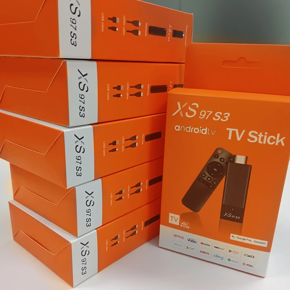 XS97 S3 Wholesale Android Set Top Box Android 10 4K Stick Tv