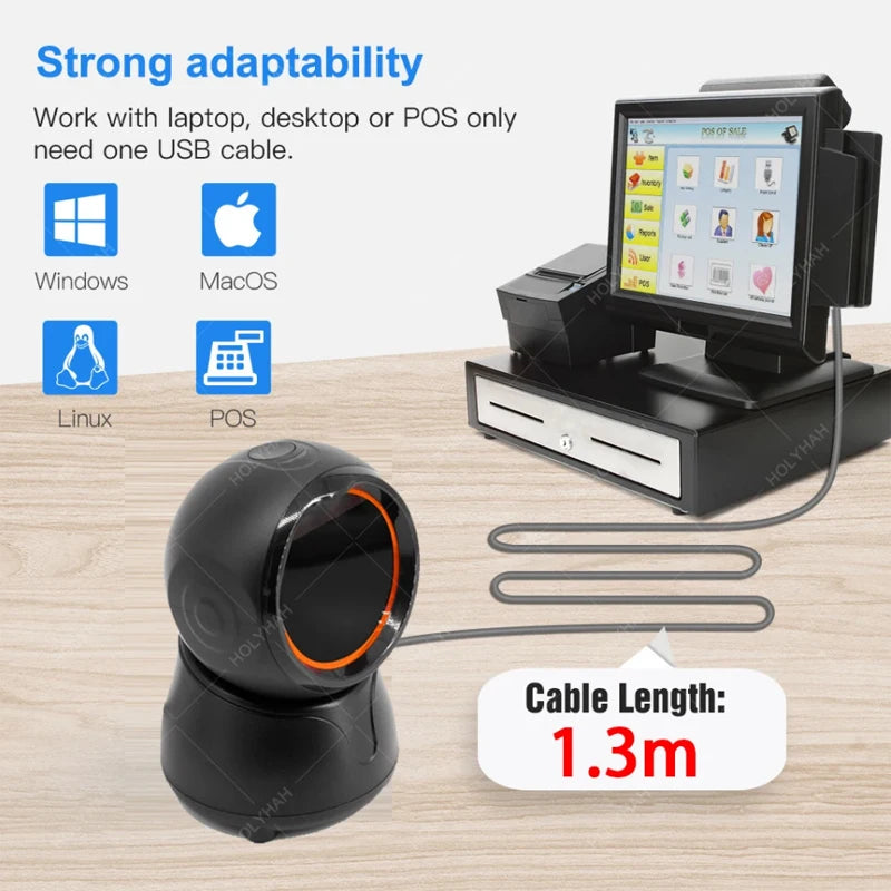 High Speed Desktop Barcode Scanner