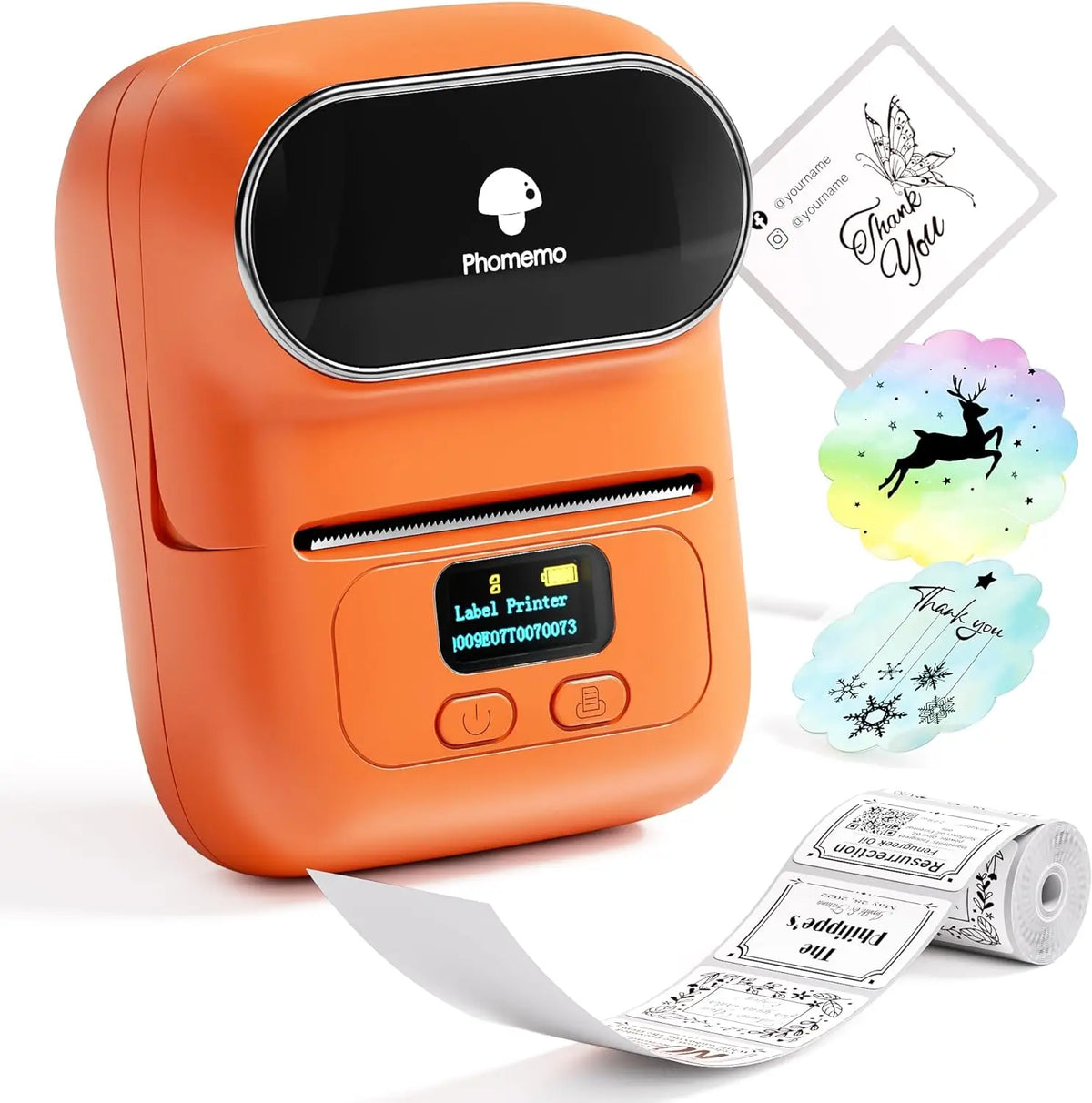 Phomemo Barcode Printer M110 Label Maker Machine Wireless Thermal Label Printer