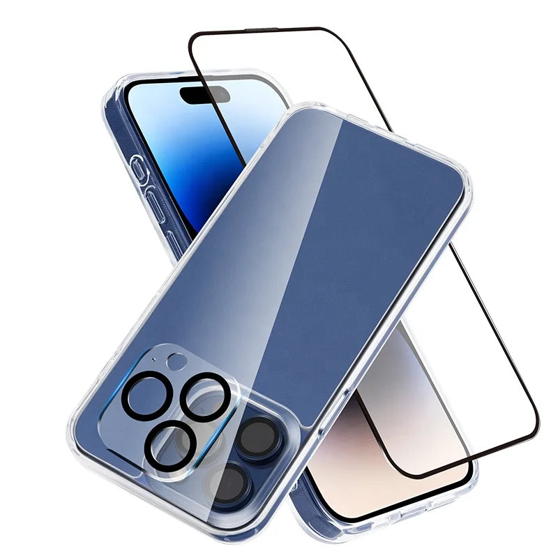 3 Pack Shockproof Protective Mobile Phone Accessory Set Phone Case