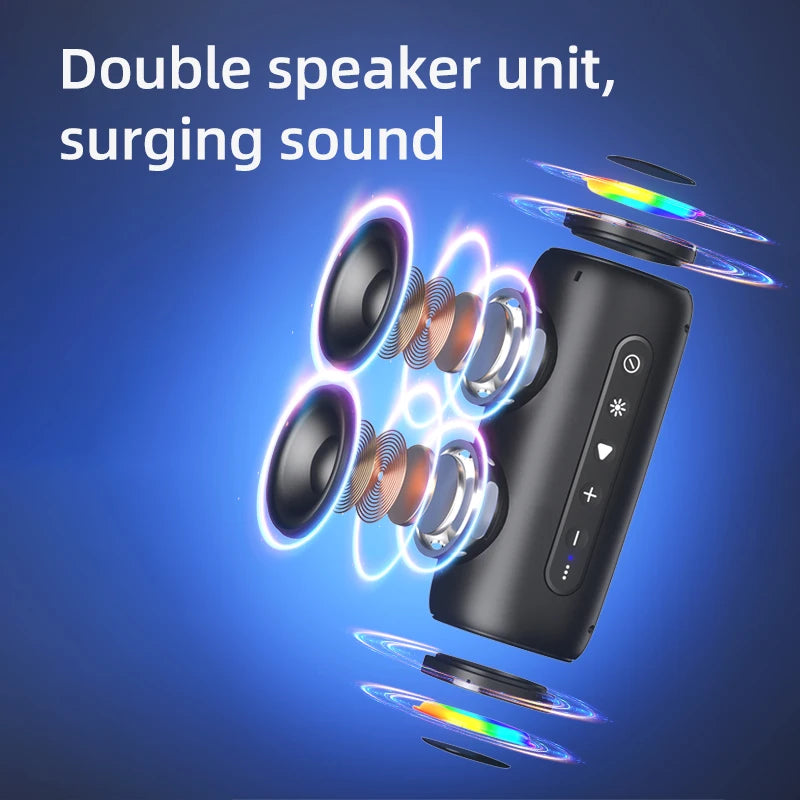 Newest Portable Outdoor Party LED Light Stereo Speaker