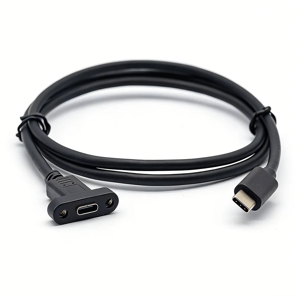 Type C Male Female Extension Cable Panel