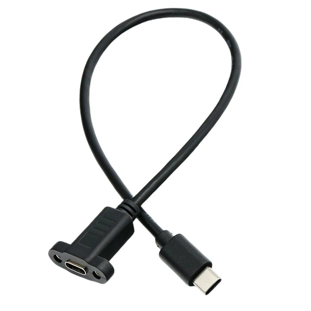 Type C Male Female Extension Cable Panel