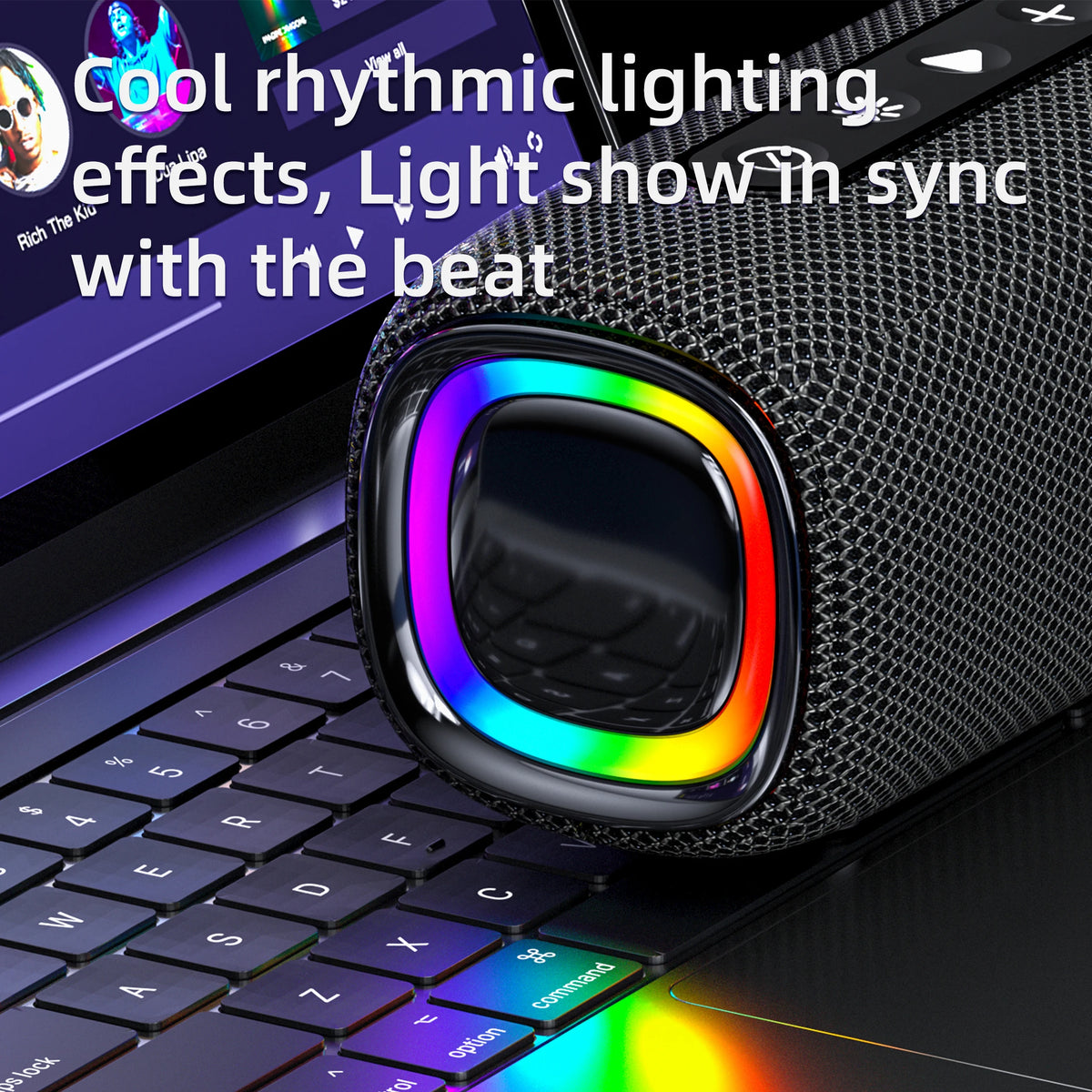 Newest Portable Outdoor Party LED Light Stereo Speaker