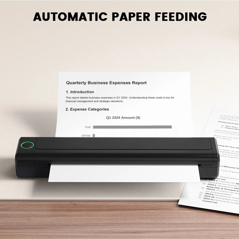 NEWYES Gift Wireless A4 Thermal Mobile Printer