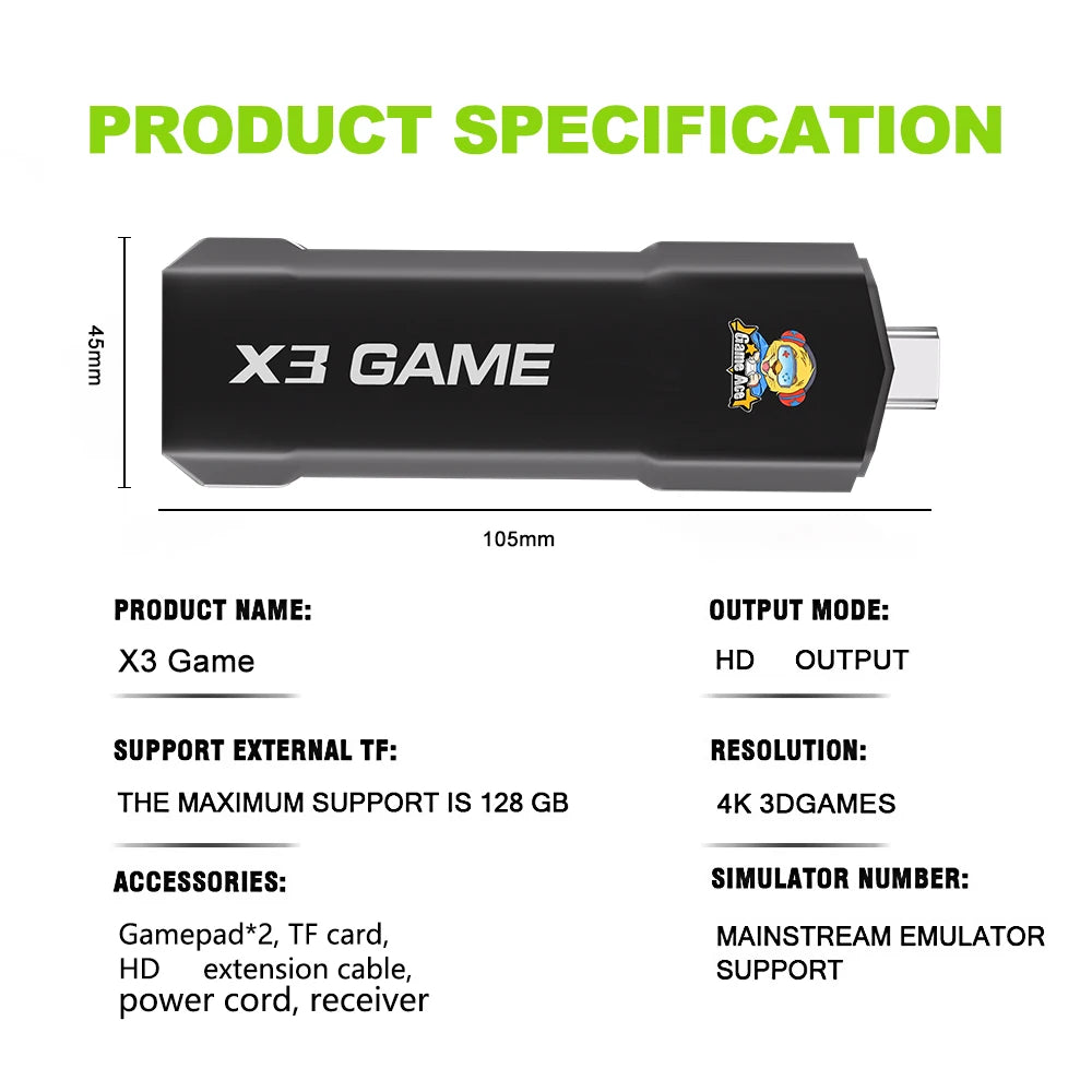 Topleo Handheld Game Console 4K Android TV Box