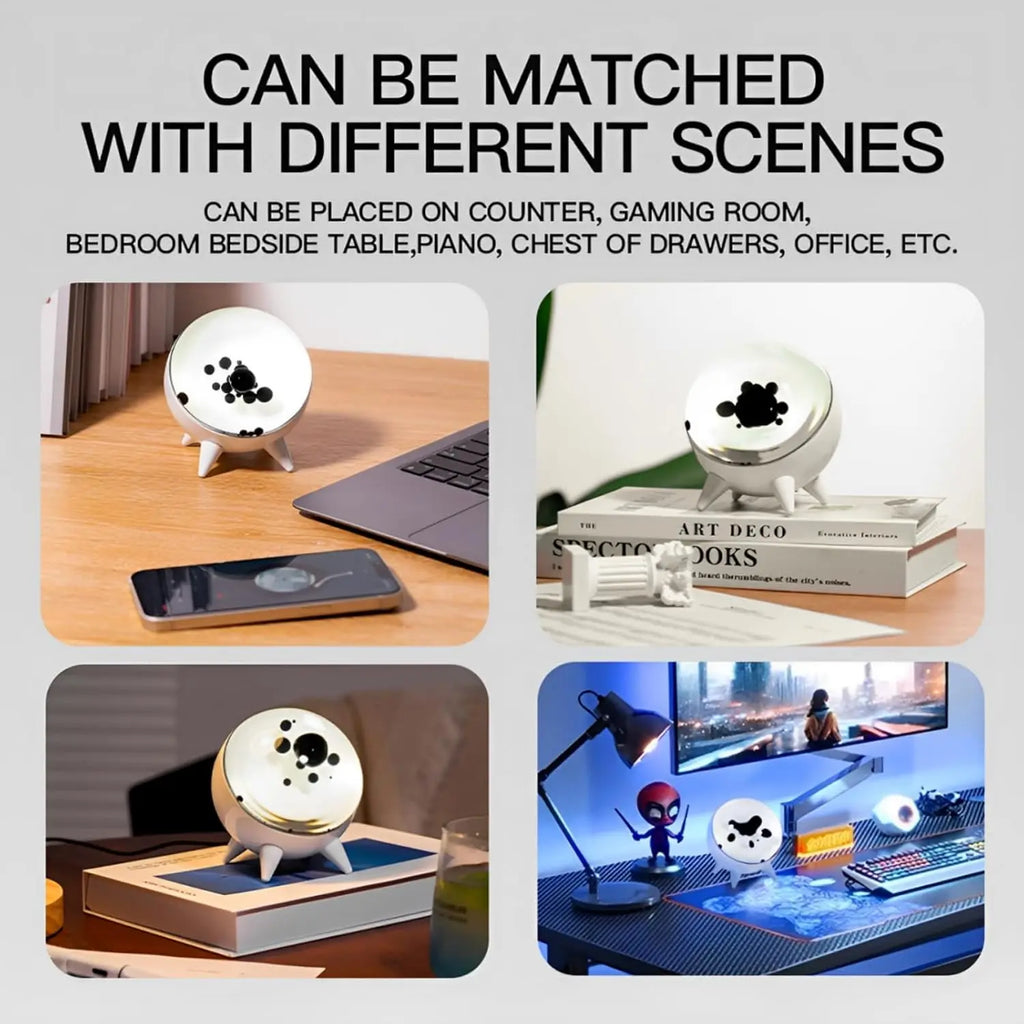 Smart Dancing Ferrofluid With Music Rhythm,Ferrofluid Speaker Music Mate/sound Partner