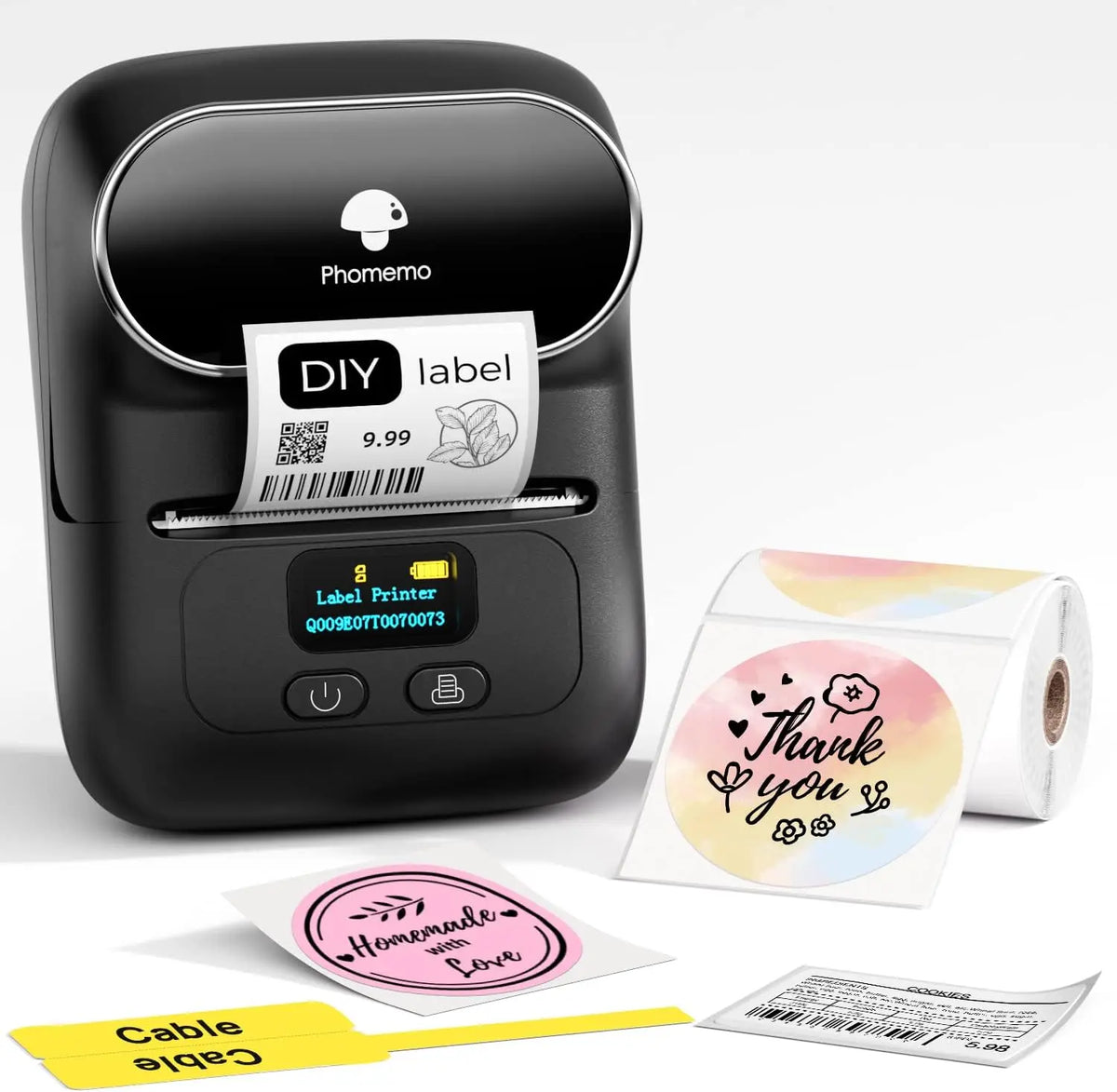 Barcode Printer Machine Phomemo M110 Thermal Label Address Sticker Printer