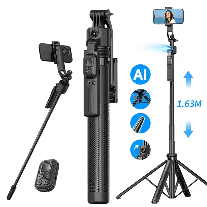 C17 AI Face Tracking Gesture Control Camera Tripod 360° Adjustable