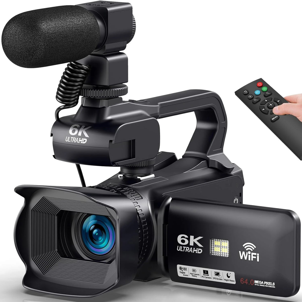 Live Streaming Vlog 6K Camera
