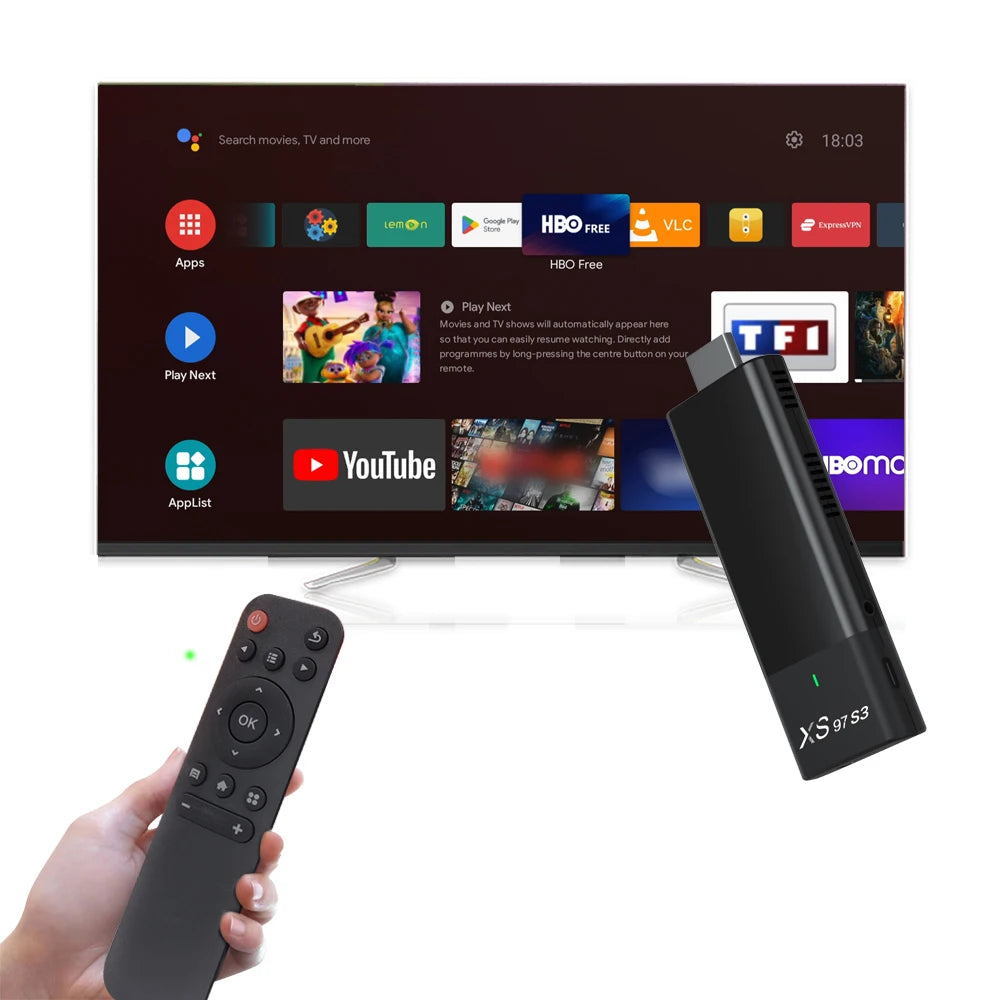 XS97 S3 Wholesale Android Set Top Box Android 10 4K Stick Tv
