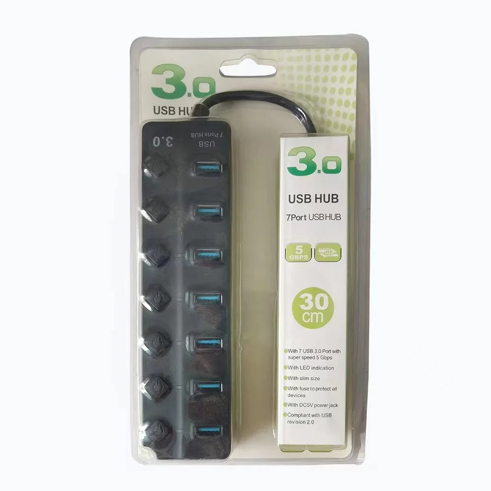 Usb3.0hub One Drags Seven-port Laptop Extender USB3.0