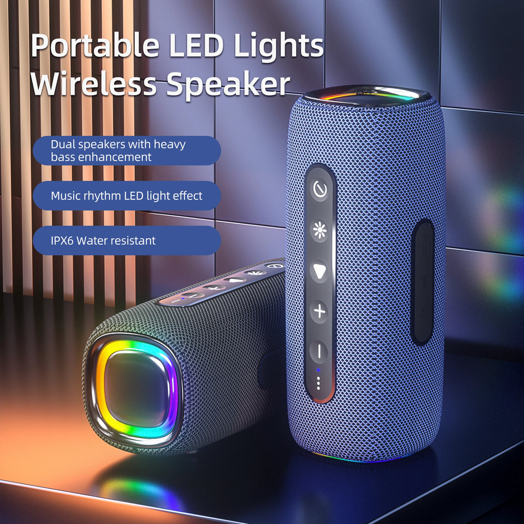 Newest Portable Outdoor Party LED Light Stereo Speaker