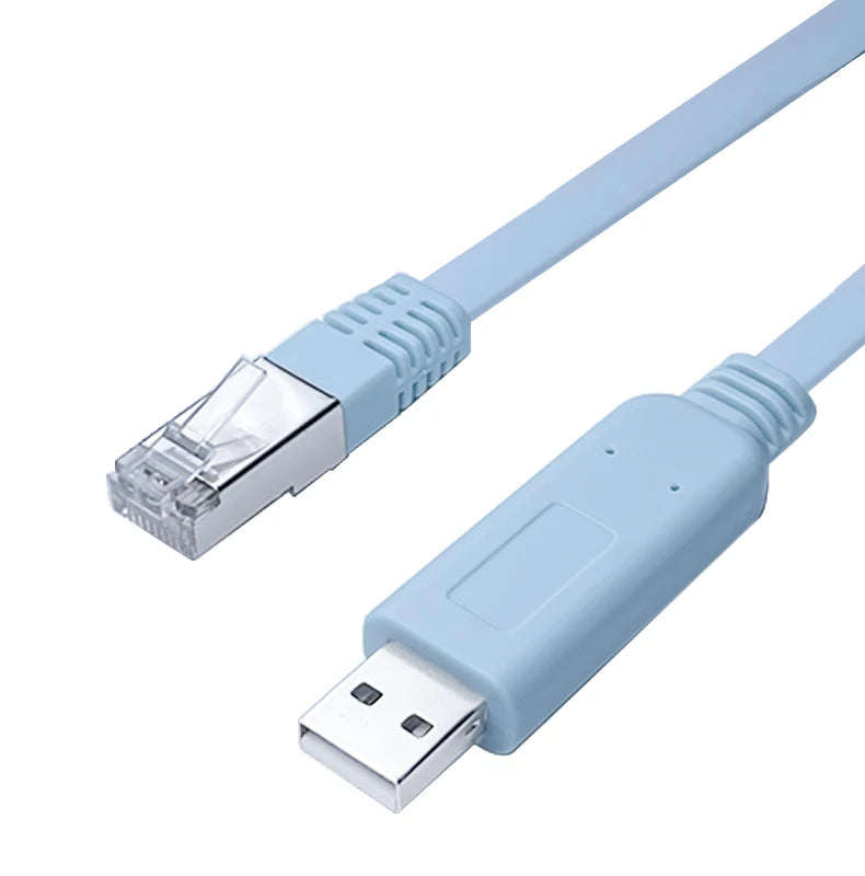 USB a to RJ45 Console Cable for Switch Usb to RJ45 Blue 1.8M 3M 5M Console Rollover Cable