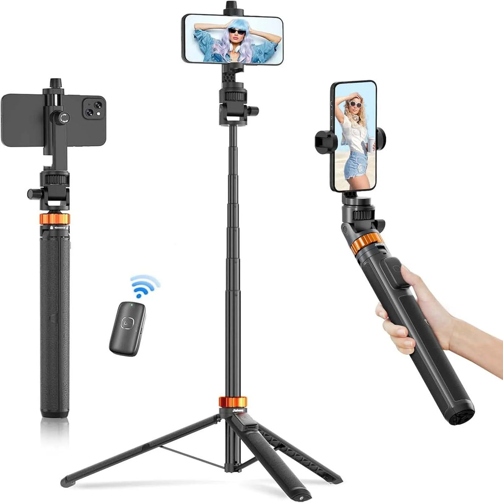 Selfie Stick Remote 360 Upgraded Cell Phone Tripod for Video Recording