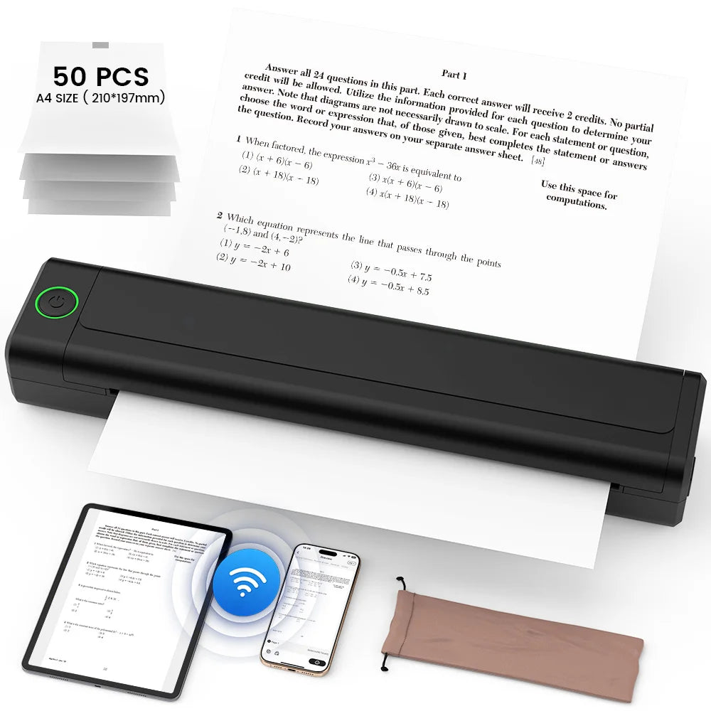 NEWYES Gift Wireless A4 Thermal Mobile Printer
