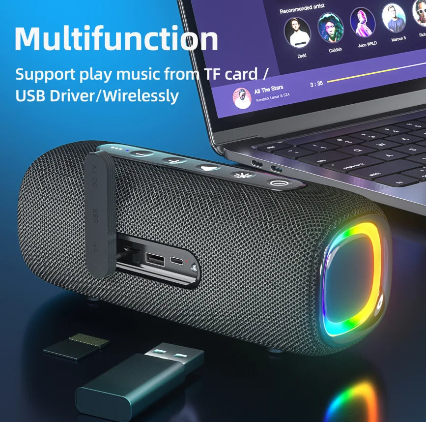 Heavy Bass 20W Bluetooth Speaker Outdoor Bluetooth Music Player Speaker High Quality