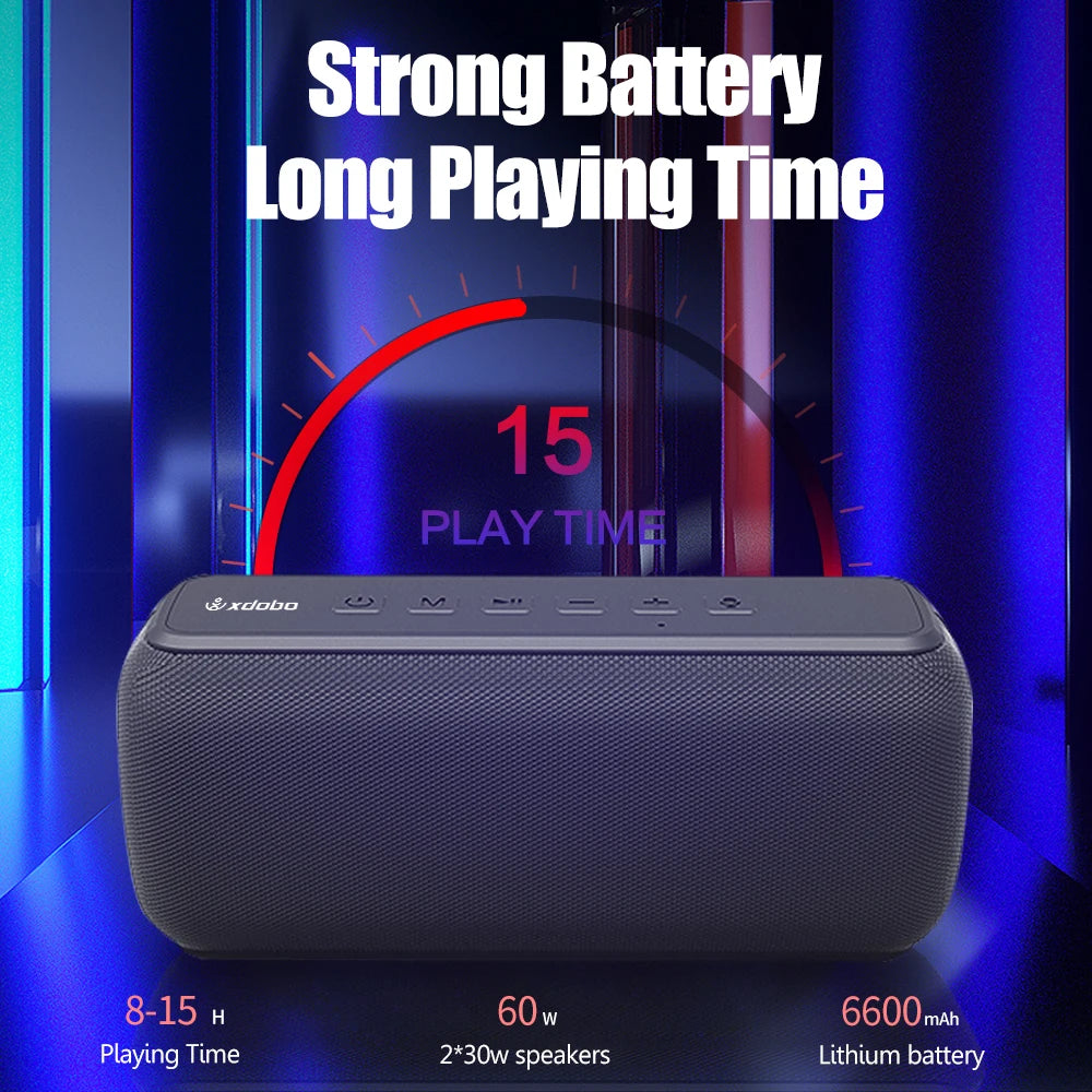 XDOBO X8 II 60W Powerful Portable Outdoor Wireless  Speaker