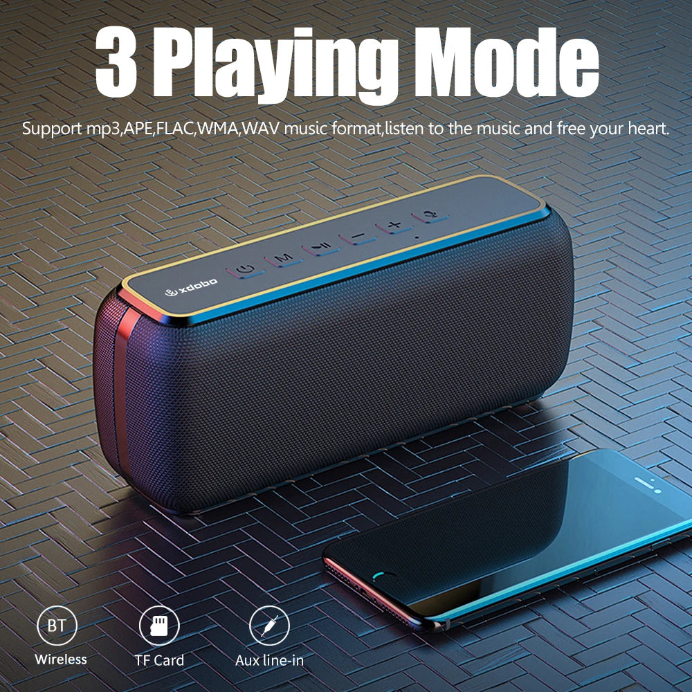 XDOBO X8 II 60W Powerful Portable Outdoor Wireless  Speaker
