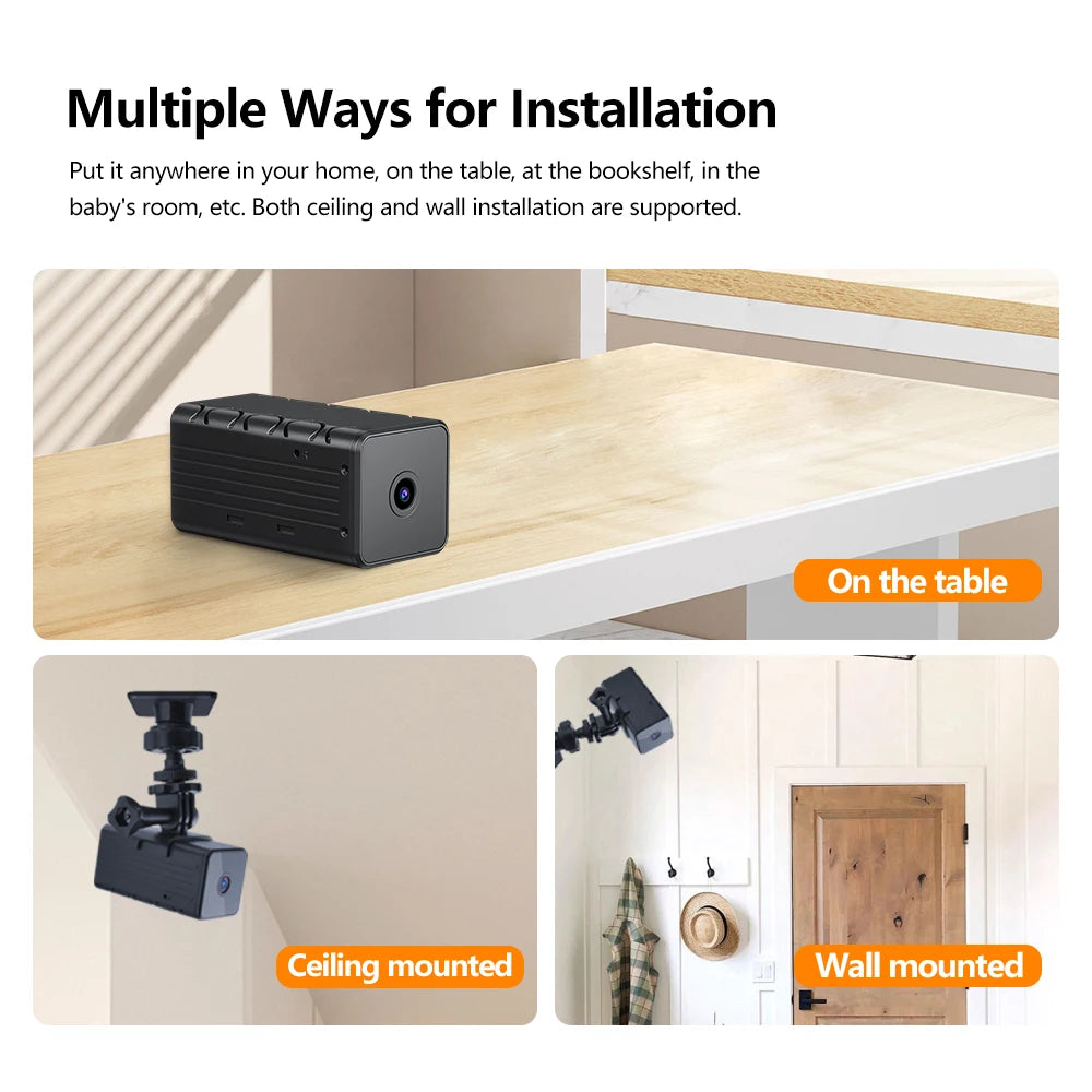 Ynmee WD9 WIFI Camera 9 Hours Working Night Vision Motion