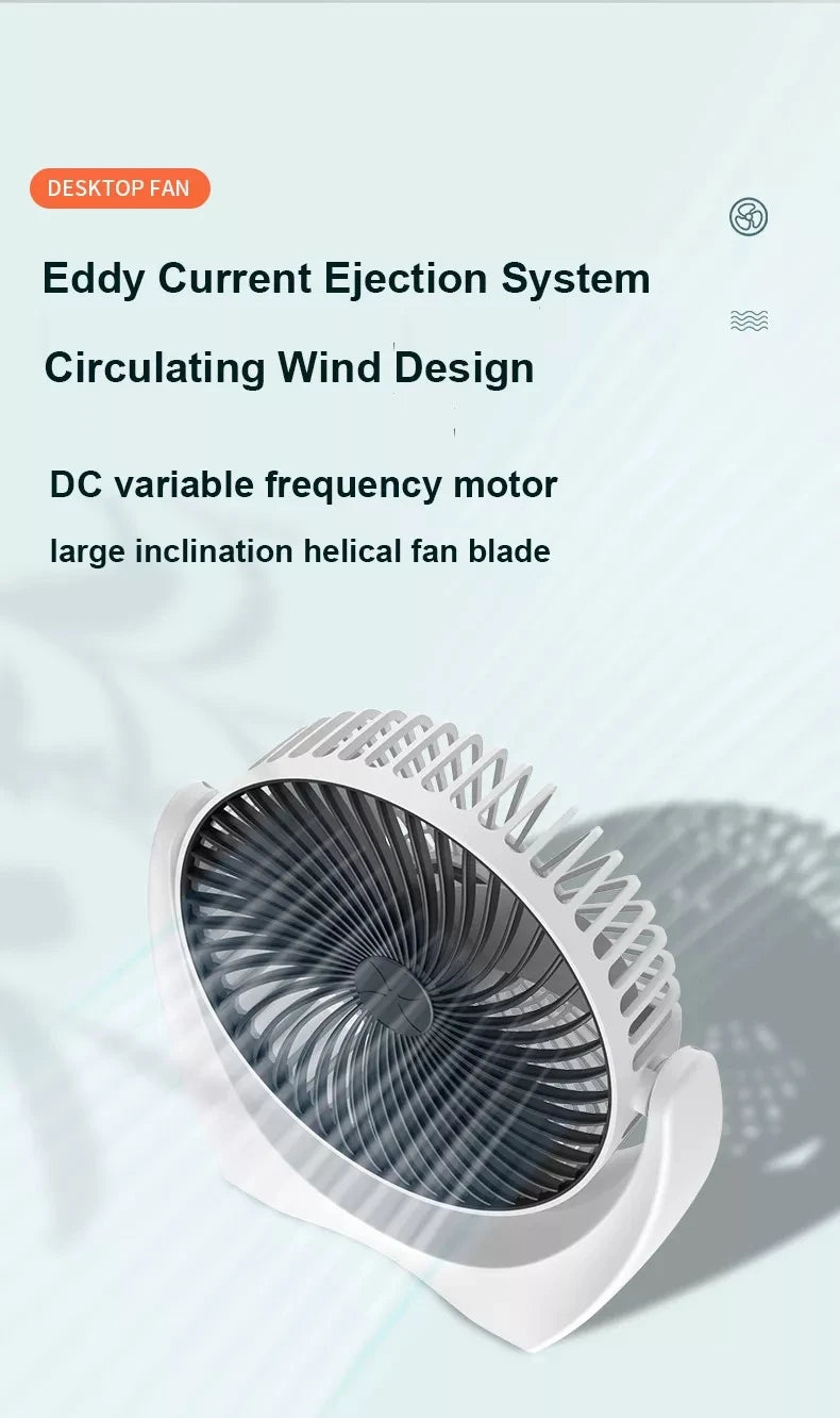 Portable Rechargeable Table Fan