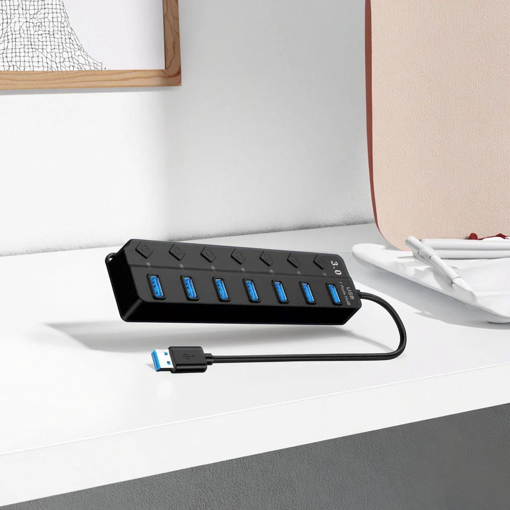 Usb3.0hub One Drags Seven-port Laptop Extender USB3.0