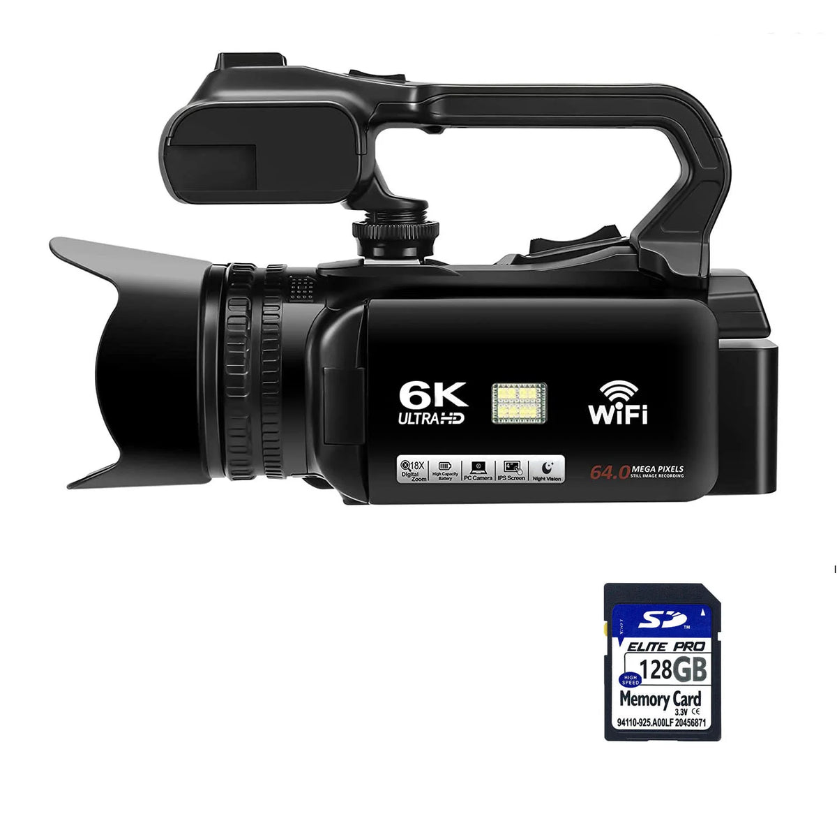 Live Streaming Vlog 6K Camera