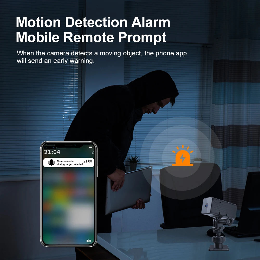 Ynmee WD9 WIFI Camera 9 Hours Working Night Vision Motion