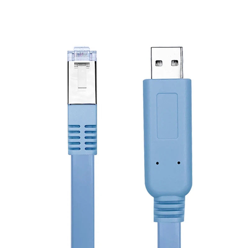 USB a to RJ45 Console Cable for Switch Usb to RJ45 Blue 1.8M 3M 5M Console Rollover Cable