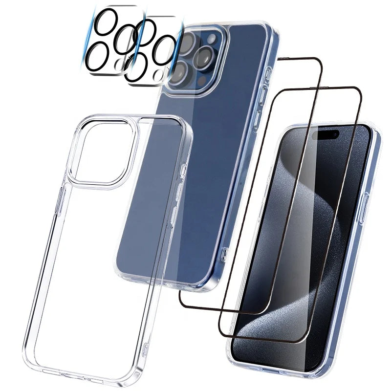 3 Pack Shockproof Protective Mobile Phone Accessory Set Phone Case