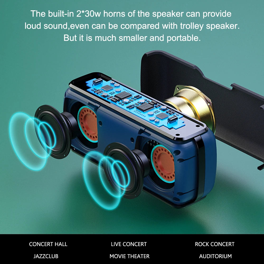 XDOBO X8 II 60W Powerful Portable Outdoor Wireless  Speaker