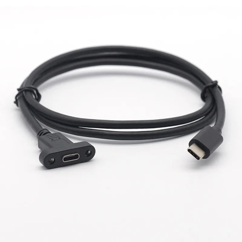 Type C Male Female Extension Cable Panel