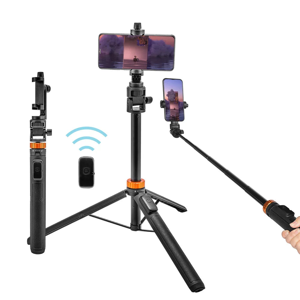 Selfie Stick Remote 360 Upgraded Cell Phone Tripod for Video Recording