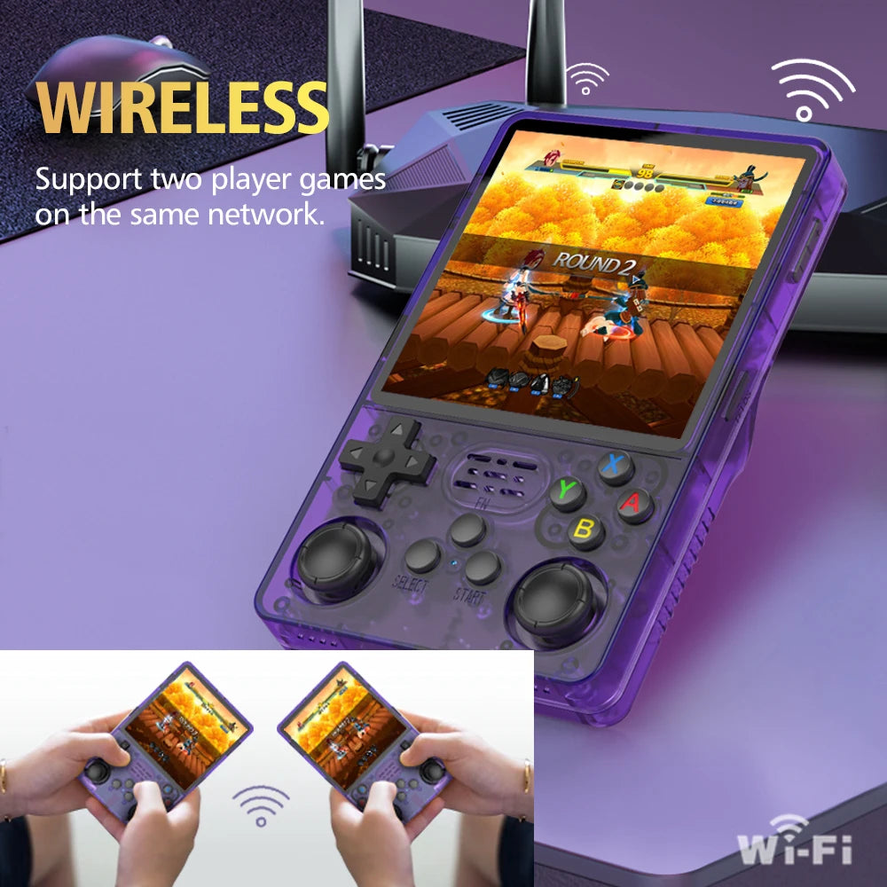 R36 Plus Handheld Game Console