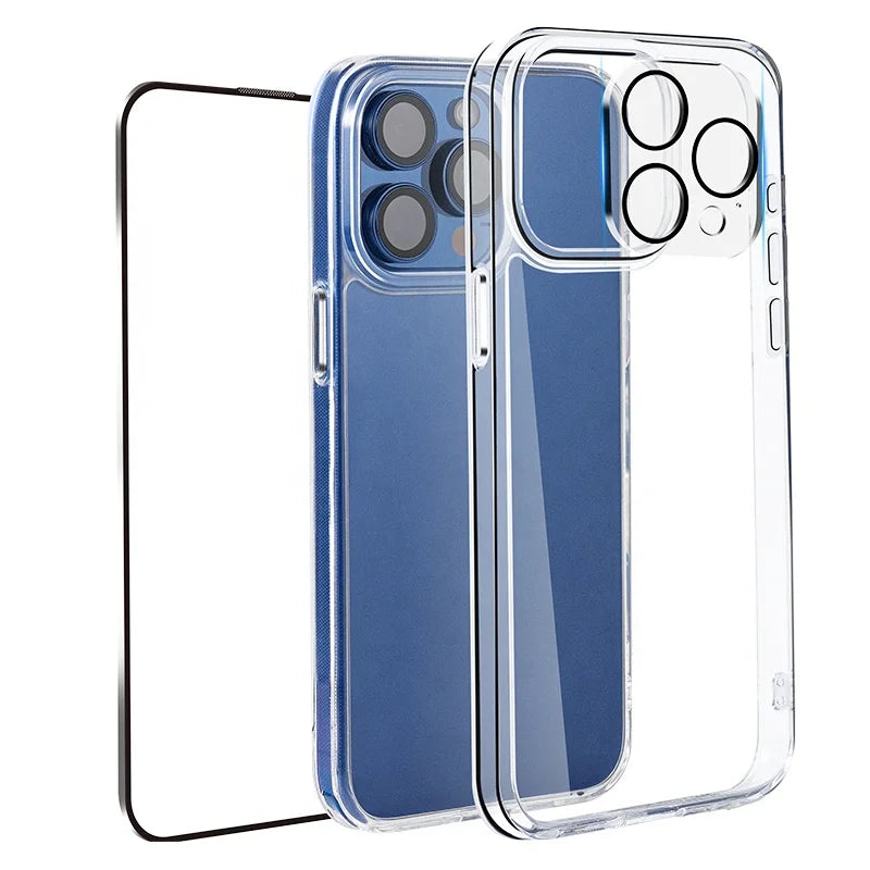 3 Pack Shockproof Protective Mobile Phone Accessory Set Phone Case