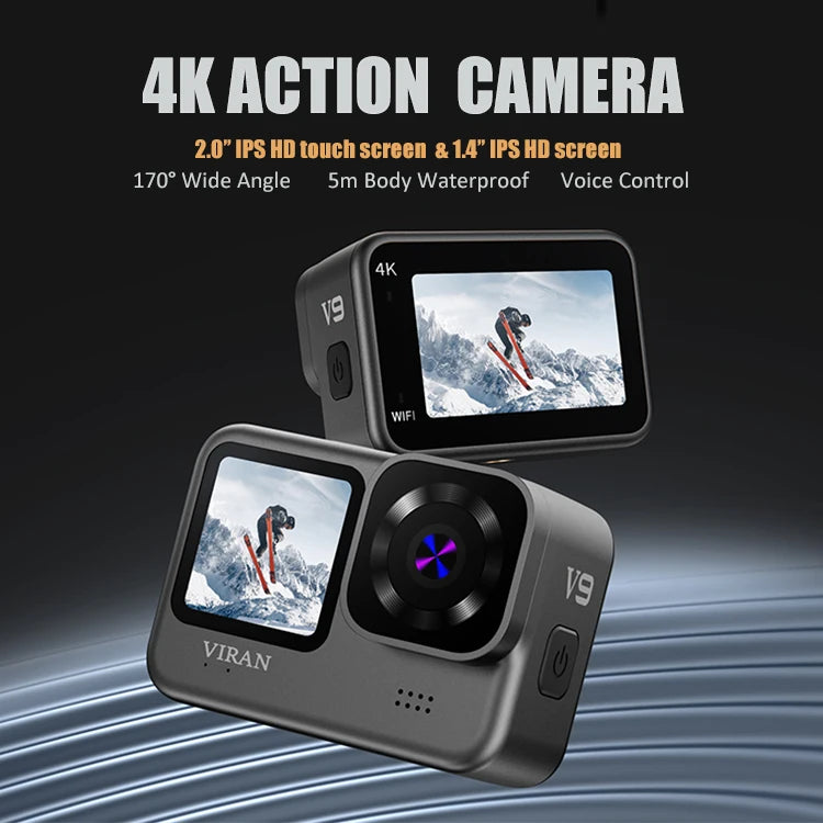 4K Pro Sports Camera 170° Wide Angle Good Video Recorder