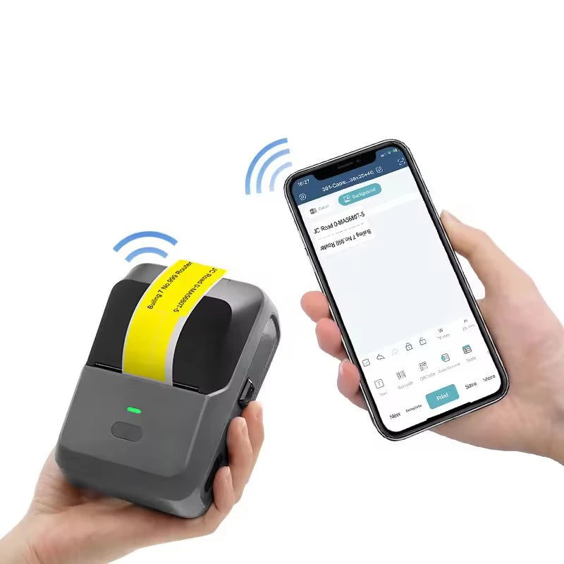 Portable 20-50mm Factory Wholesale Cheap Thermal Label Printer for Printing Barcode Qr Code Jewelry Sticker Home Office Use