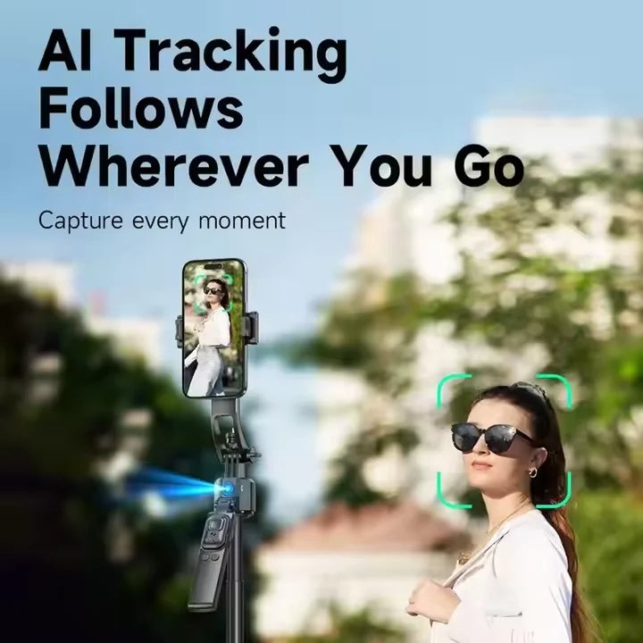 C17 AI Face Tracking Gesture Control Camera Tripod 360° Adjustable