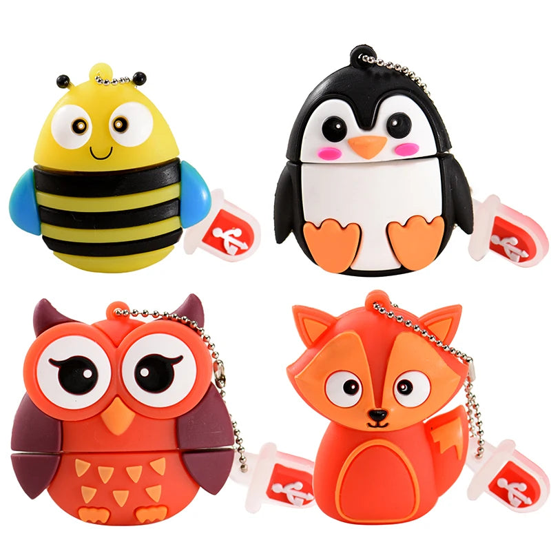 Cartoon Animal Pendrive 8GB 16GB 32GB 64GB