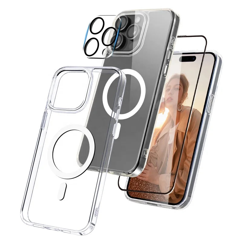 3 Pack Shockproof Protective Mobile Phone Accessory Set Phone Case